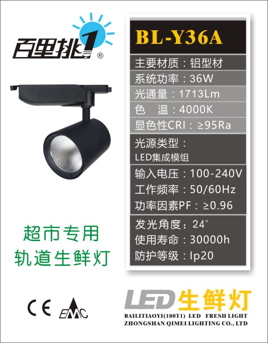 果蔬区生鲜灯轨道灯