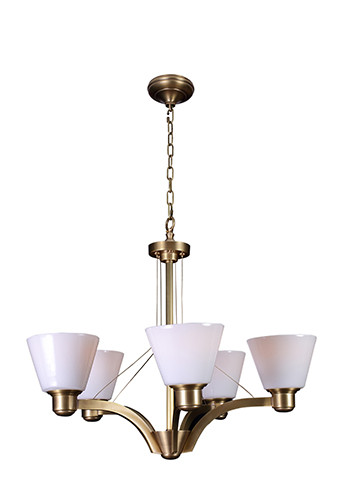 那一年灯饰2001系列2001/5新美式风格全铜吊灯