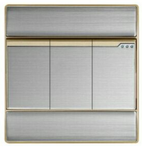 简约室内灰色不锈钢墙壁开关