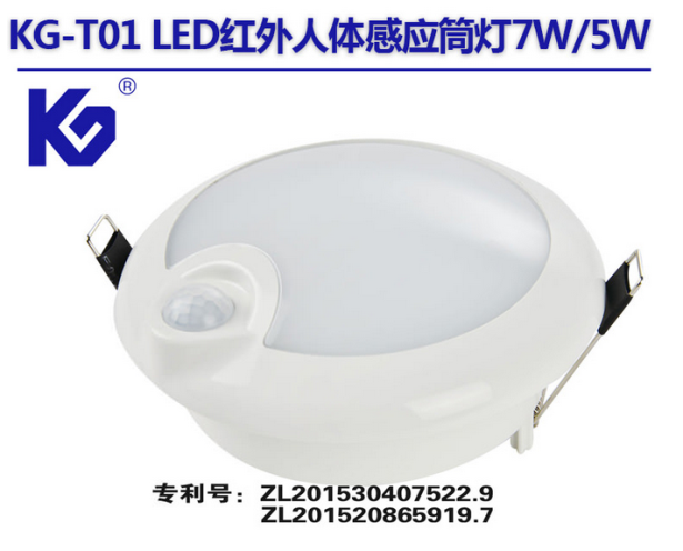 感应筒灯