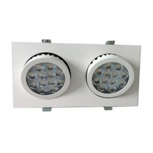 奔球照明 商业照明两头全白筒灯可调节可旋转白色面白筒灯BQ-4016    