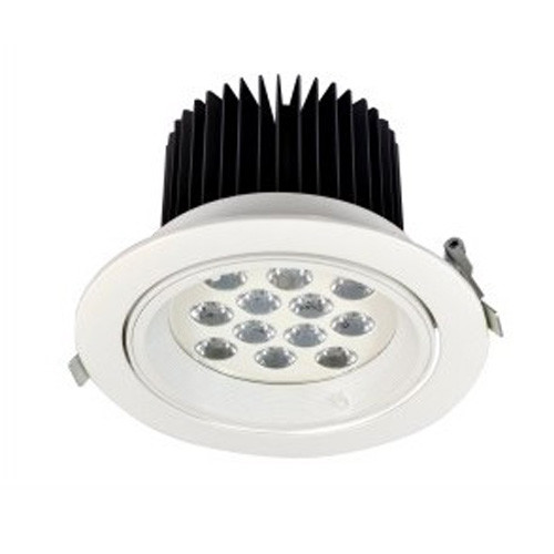 奔球照明 商业照明圆形白色面板黑色基座亚克力筒灯BQ-4017    