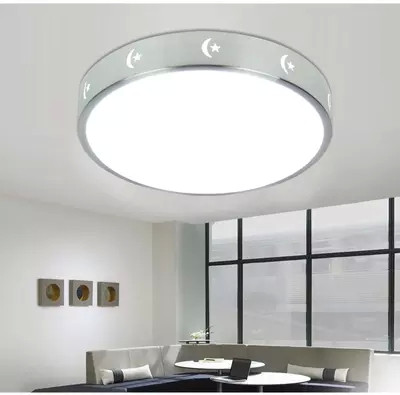 企迪现代简约LED亚克力12w室内圆形雨点吸顶灯27cm