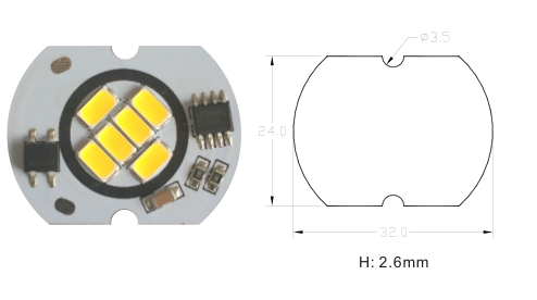 COB 6W-32MM-V40  防COB 