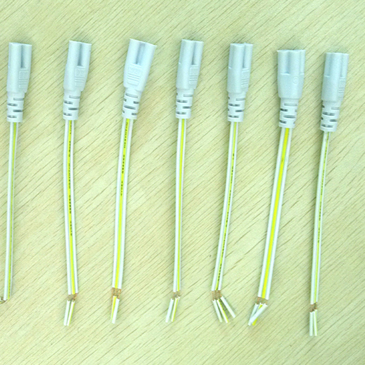 T5/T8一体化日光灯电源三芯连接线LED单插线