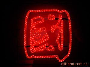 中国红防水红色LED图案广告灯
