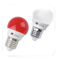 高端质量家用3W白红黄光LED照明灯泡