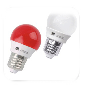 高端质量家用3W白红黄光LED照明灯泡