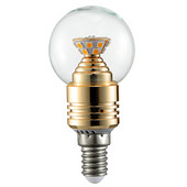 时尚耐用节能百搭型圆金色透明玻璃LED灯泡