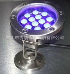 专业单色常亮金黄光暖白光led水下灯