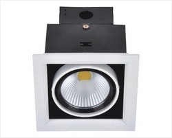 简约黑色5W10W铝材格栅灯