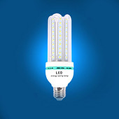 LED横插路灯户外光源4U16W2835贴片U型E27/B22/E40玉米节能灯
