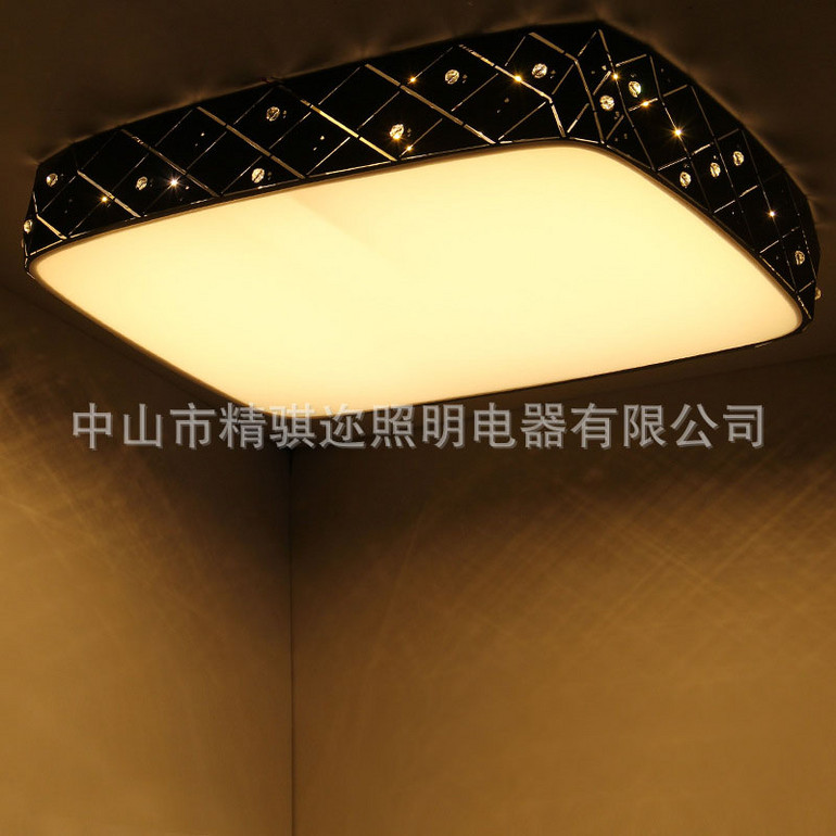  简约现代铁艺长方形客厅卧室灯具卧室灯书房灯客厅灯led吸顶灯