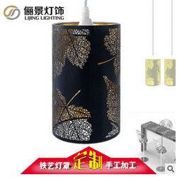 简约欧式艺术家居饰品工艺品铁艺吊灯罩 金属蚀刻加工镂空吊灯罩