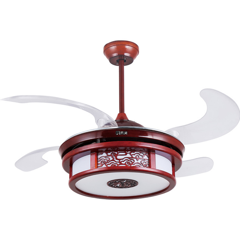 中式古典羊皮纸客厅70W风扇灯