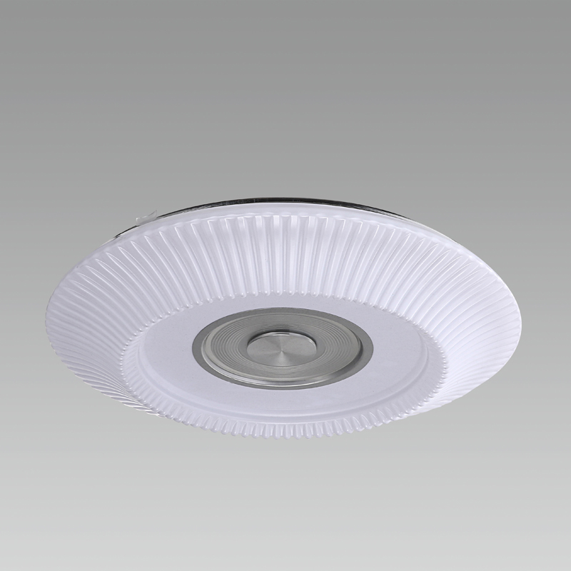 优雅大气白色圆形卧室餐厅书房百褶吸顶灯