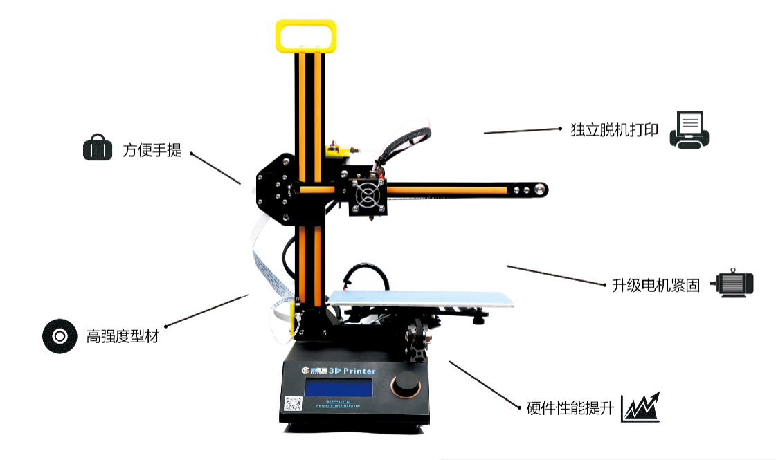 撒罗满桌面级3D打印机FDM SL-210 