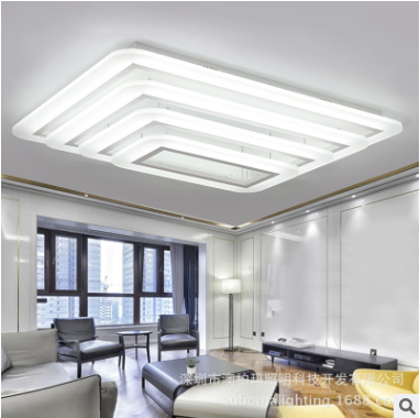 长方形客厅卧室无极调光LED吸顶灯亚克力简约现代灯厂家一件代发