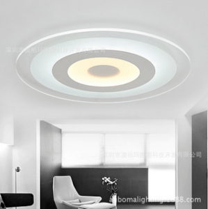 led吸顶灯 现代简约客厅灯温馨圆形主卧室灯超薄大气餐厅书房灯具