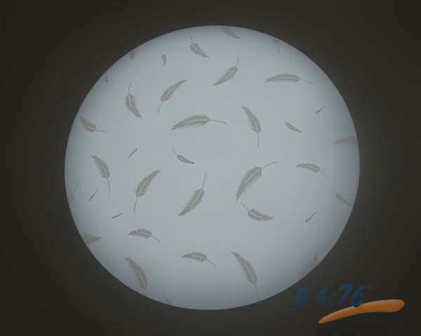 简约白羽毛圆形卧室LED现代吸顶灯