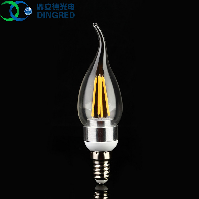 拉尾360度发光LED灯丝灯