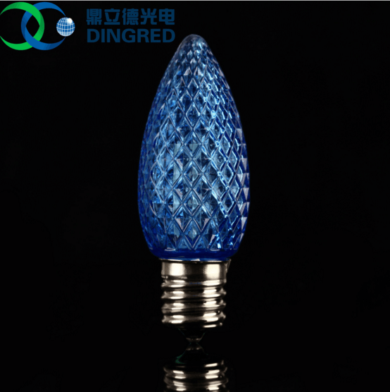现代室外节日专用草莓塑料罩LED蜡烛灯 