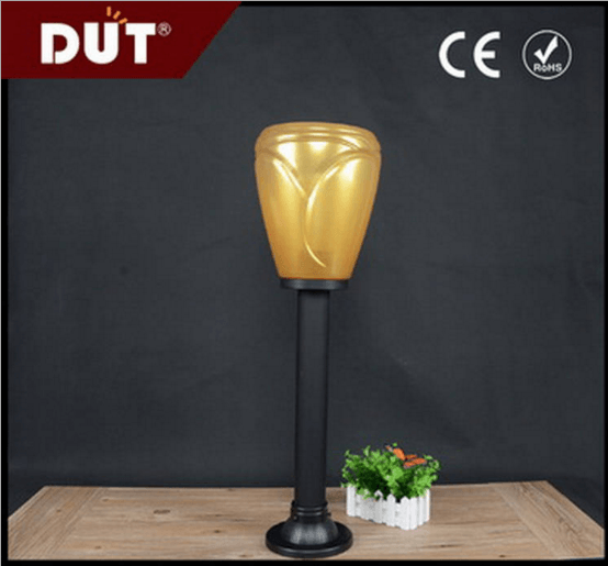 ODM加工土豪金PMMA塑料庭院柱灯灯罩