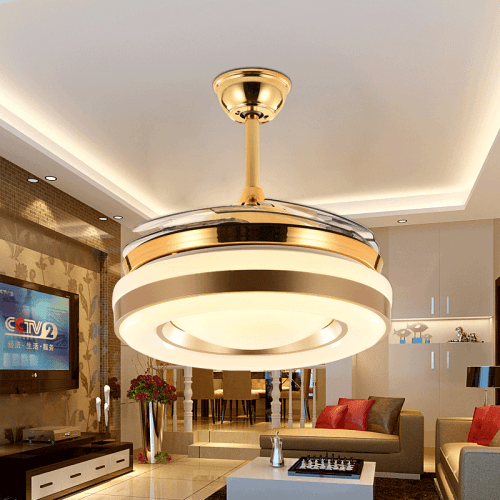 现代简约节能省电客餐厅卧室隐形风扇灯