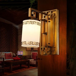 新中式壁灯回纹灯笼壁灯客厅卧室书房壁灯走廊过道壁灯