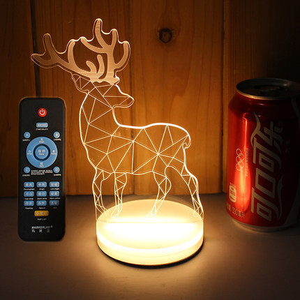 现代小鹿创意卧室小夜台灯