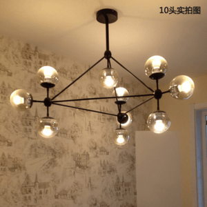 欧尼雅北欧风格吊灯创意魔豆个性后现代简约客厅灯具餐厅卧室房间玻璃球