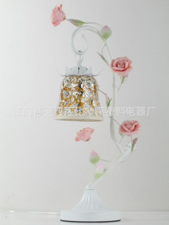 荆江欧式田园玫瑰花卧室床头简约现代台灯