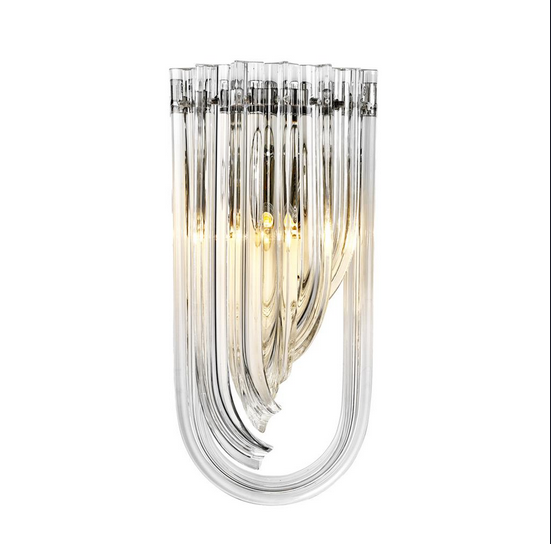 现代创意水晶金属透明吊灯
