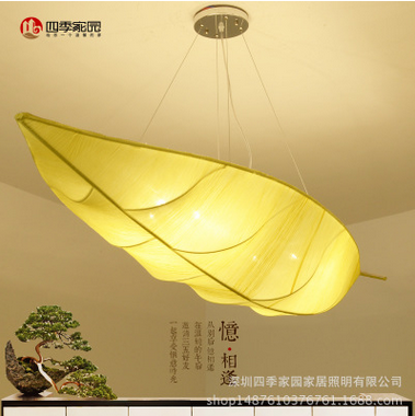 新中式现代叶子茶楼吊灯