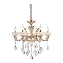 美洛尼现代室内白色玻璃镀金吊灯