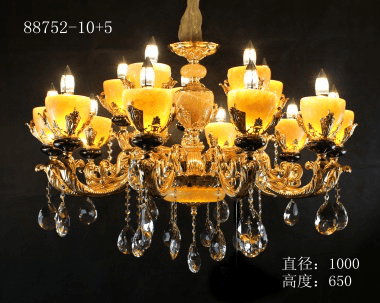 欧式贵族室内黄龙玉水晶灯