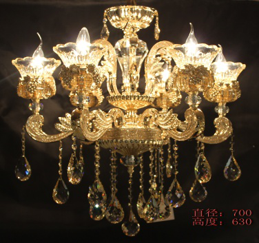 欧式贵族室内黄龙玉水晶灯