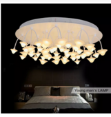 潮灯馆创意LED吸顶灯 时尚潮流艺术顶灯 蘑菇卧室灯设计师推荐