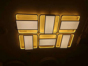 伊明特欧式简约室内方形彩色吸顶灯