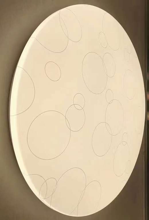 伊明特欧式简约室内白色圆圈花纹吸顶灯