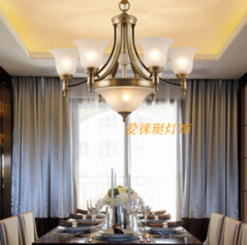 爱徕珽欧式吊灯简欧锌合金白色卧室灯