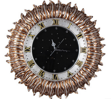欧式钟表复古创意艺术镶钻客厅壁钟超静音进口机芯挂钟