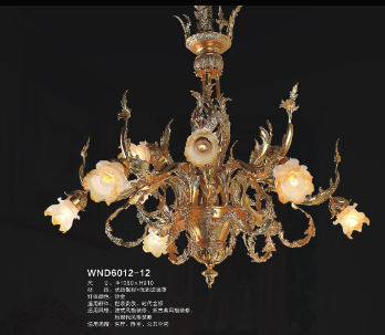 维娜迪现代室内WND6012-12精致奢华镀金吊灯