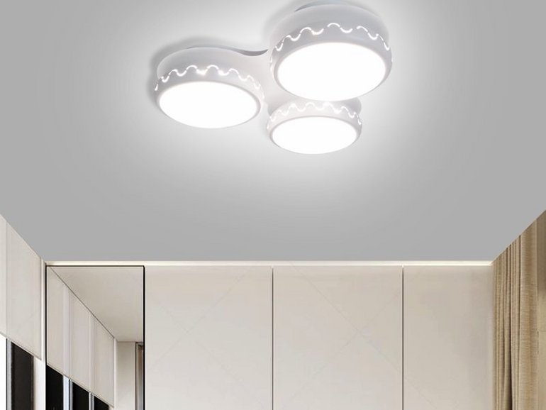 盈康TW916-3现代室内白色吸顶灯