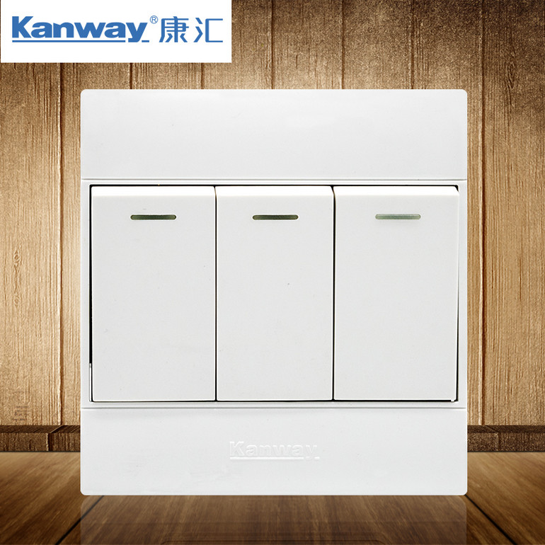 三开单控开关/三开双控开关/三开复位开关