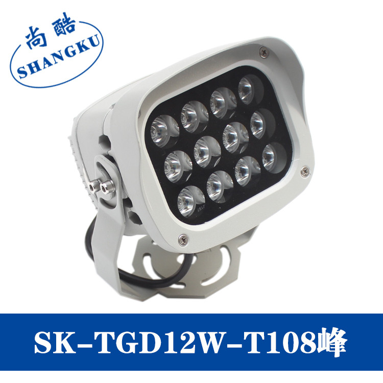 LED投光灯户外灯防水12w广告灯庭院工厂房路灯室外照明超亮射灯