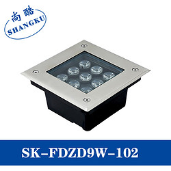 LED方形不锈钢地埋灯9W户外公园广场灯景观灯