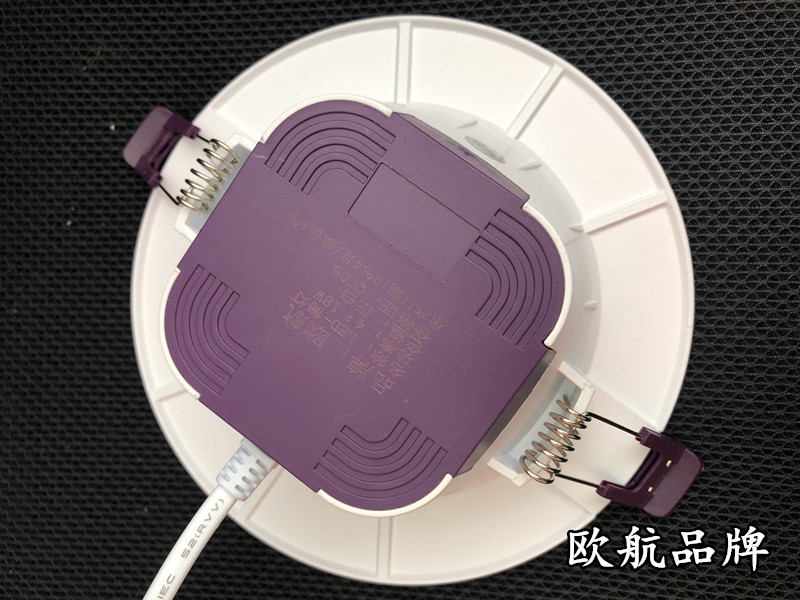 6089款直发光一体化筒灯 背面照片