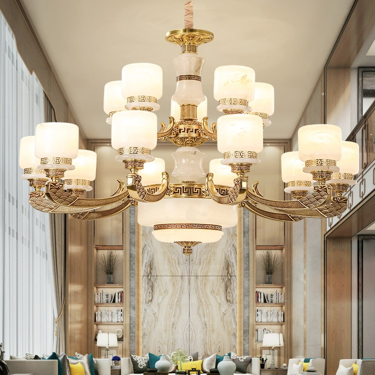 别墅灯具定制 别墅吊灯 别墅装修灯具