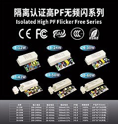 隔离认证高PF无频闪系列